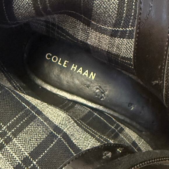 Cole Haan Yonkers Waterproof Boot II Black Suede with Shearling Size 6 - Picture 13 of 13